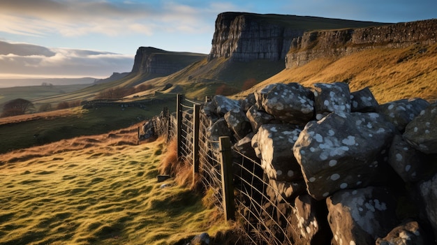 Majestic Rock Ridge Wall In Blantyre Scotland A National Geographic Style Photo