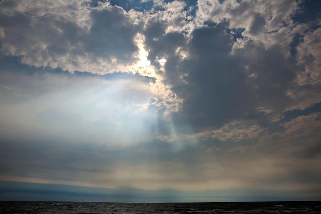 Majestic sky over the sea