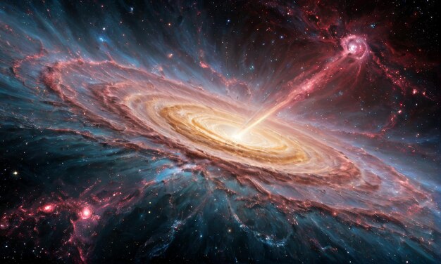 Majestic Spiral Galaxy in Deep Space