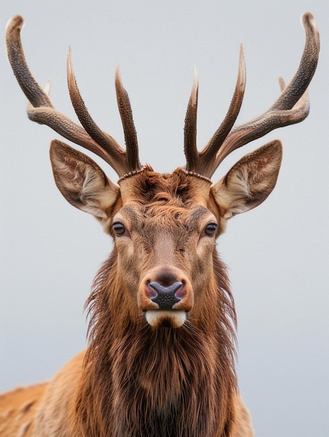 Majestic Stag with Impressive Antlers in Natural Habitat