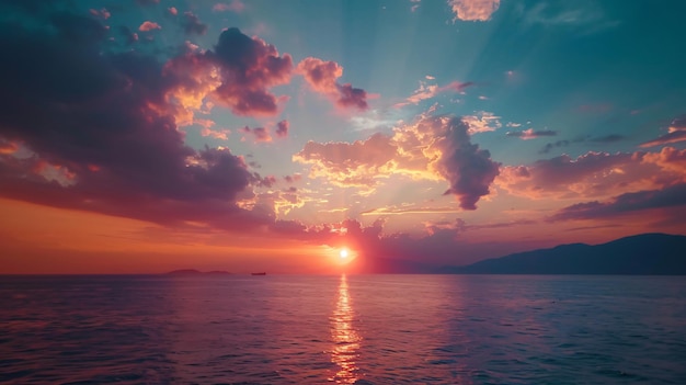 Photo majestic sunset nature landscape timelapse in 4k