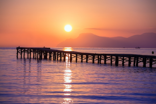 Majorca Muro beach sunrise Alcudia Bay Mallorca