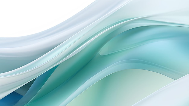 Make an Abstract Gradient from Green to Light Blue with Dynamic White Lines