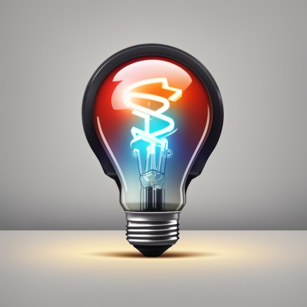 make a logo for realistic light bulb