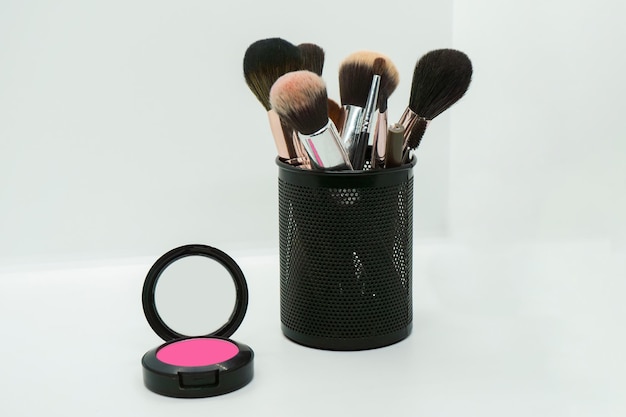 Makeup Brush set puff for model shoot for compact eye shadow blush foundation eyebrow etc