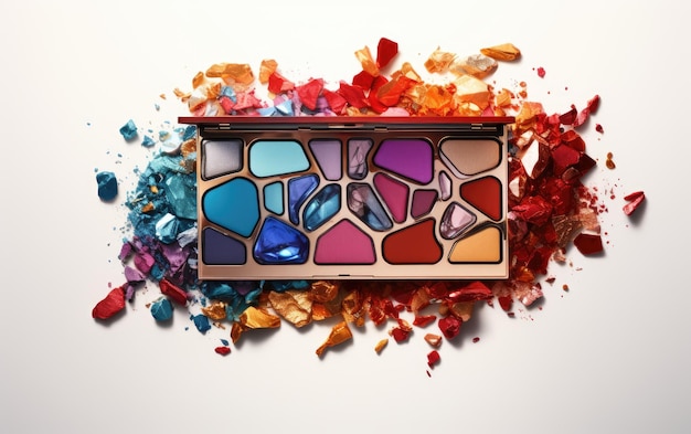 Makeup Eyeshadow Kit Engineered for Transparent and Sleek Beauty