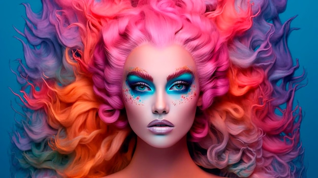 Makeup image generated by artificial intelligence