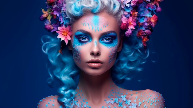 Makeup image generated by artificial intelligence