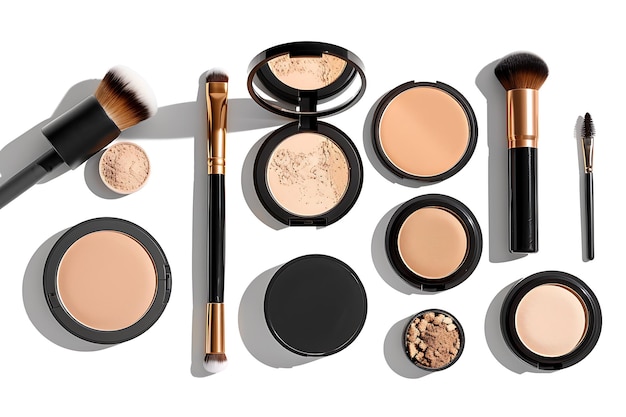 Makeup Products Brushes and Powder Foundation Set