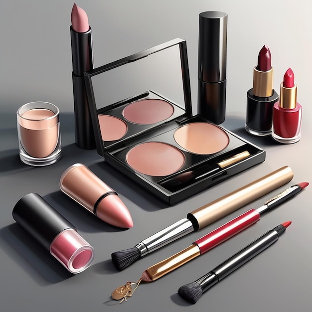 Makeup Realistic Composition and beuty products