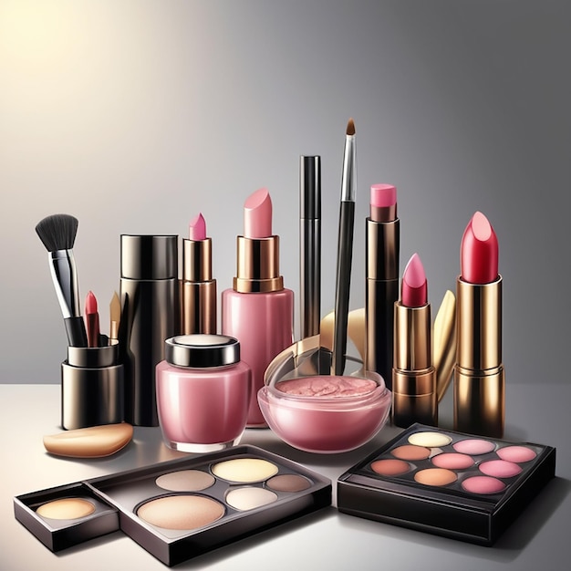 Makeup Realistic Composition and beuty products