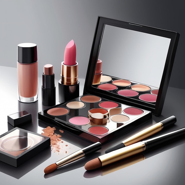 Makeup Realistic Composition and beuty products