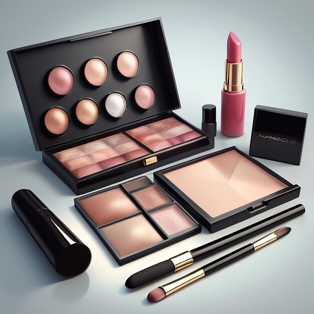 Makeup Realistic Composition and beuty products