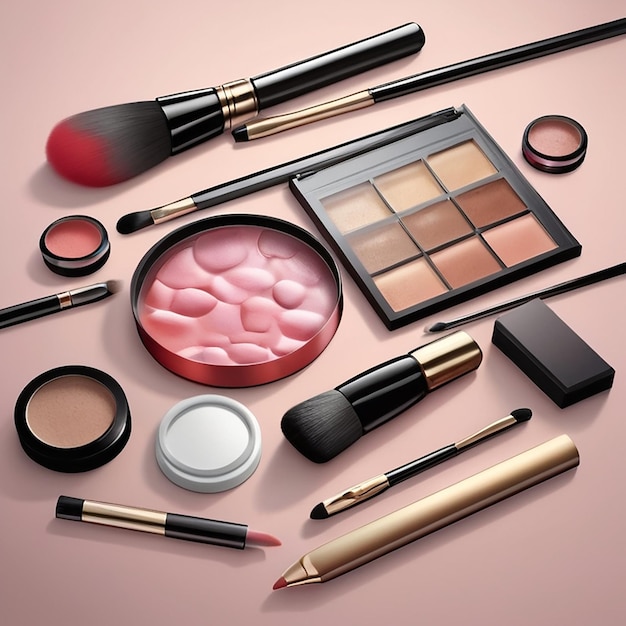 Makeup Realistic Composition and beuty products