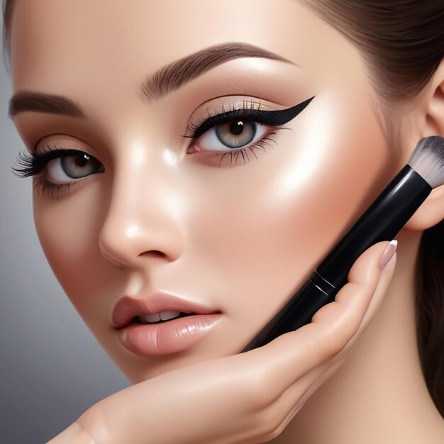 Makeup Realistic Composition and beuty products