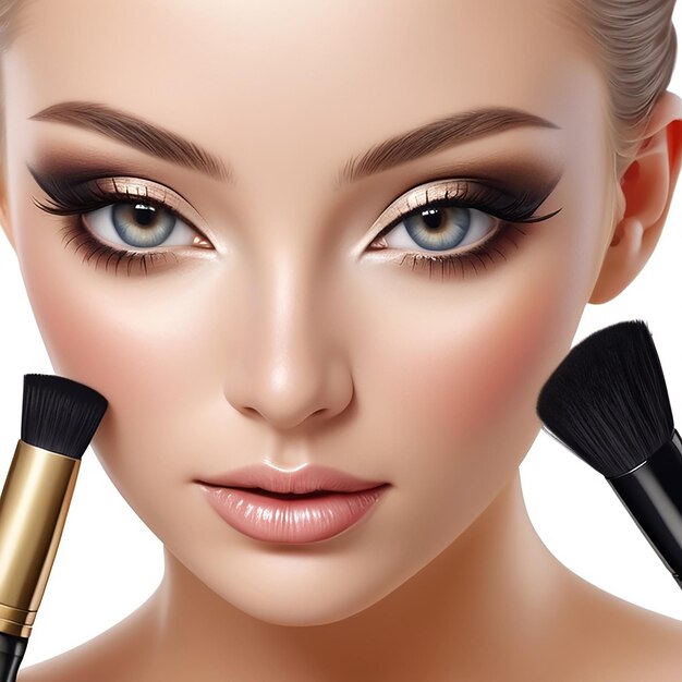 Makeup Realistic Composition and beuty products