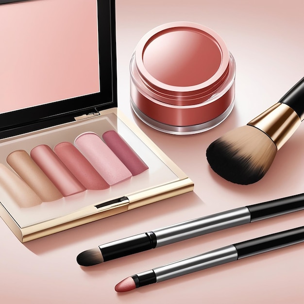 Makeup Realistic Composition and beuty products