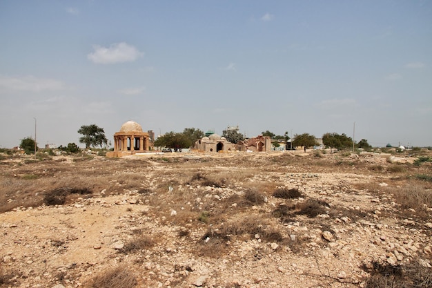 Makli Necropolis vintage tombs in Thatta Pakistan