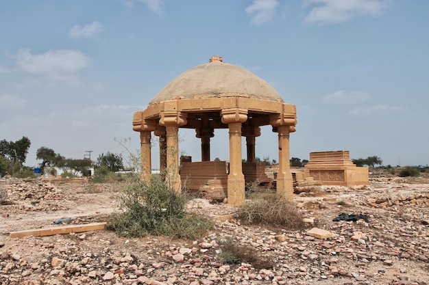 Makli Necropolis vintage tombs in Thatta Pakistan