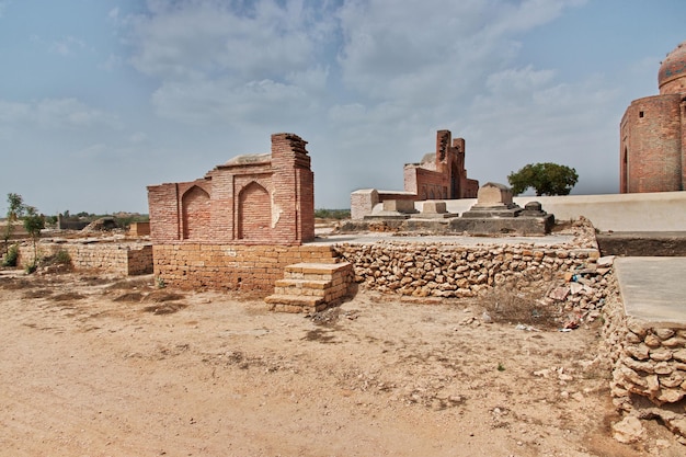 Makli Necropolis vintage tombs in Thatta Pakistan