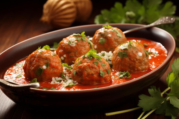 Malai Kofta in Rich Red Gravy Photo