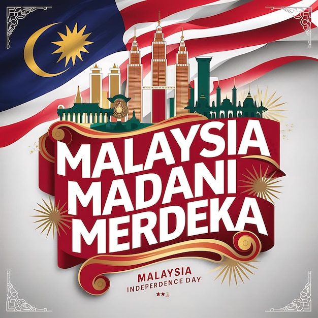 Malaysia Independence Day celebration poster