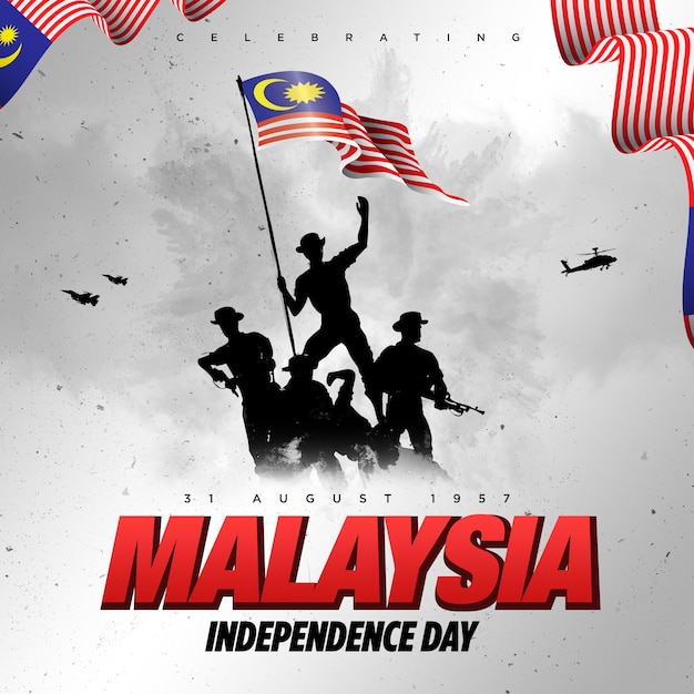 Malaysia Independence Day Illustration v2