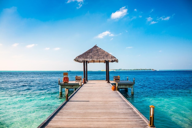 Maldives, a place on the beach for weddings.