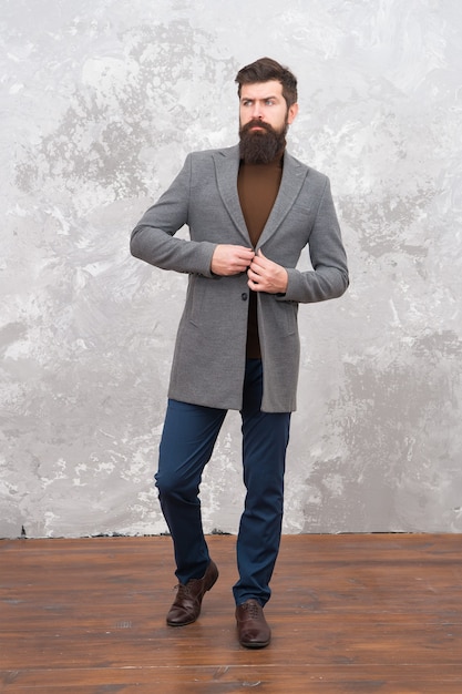 Male fashion model. Mature businessman. Modern life. Casual style. Brutal bearded hipster in casual wear. trendy man with beard. casual fashion look. bearded male in casual jacket. Hip and stylish.