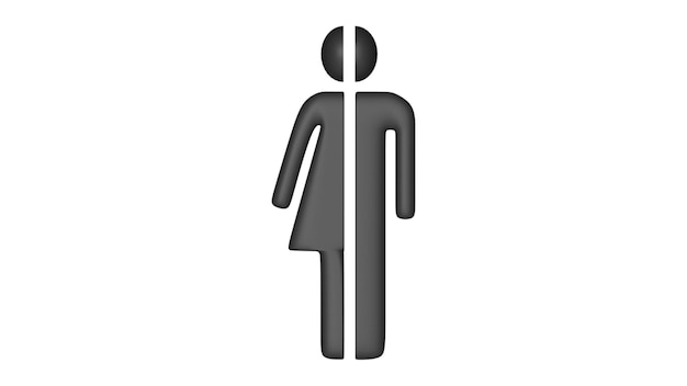 Male Female Symbol Black Design