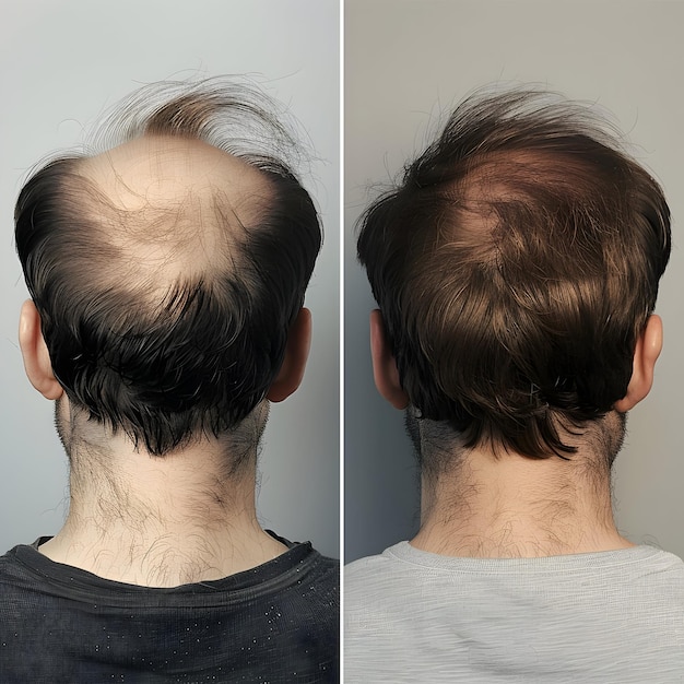 Photo male getting air loss treatment s prp therapy for male with professional care hair loss treatment