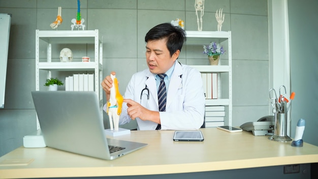 Male surgeon specializing in orthopedic and knee joints Describe the knee precautions that may cause harm