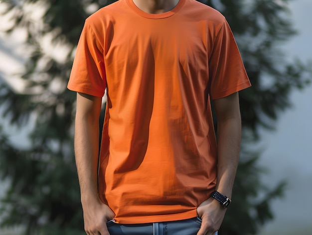 Male tshirt mockup