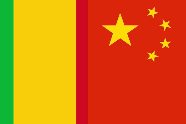 Mali and China flag countries