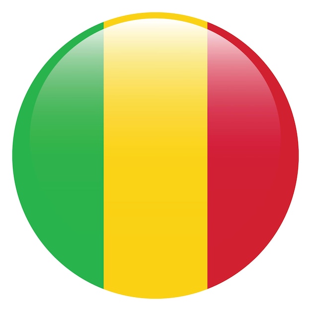 Mali circle 3d flag