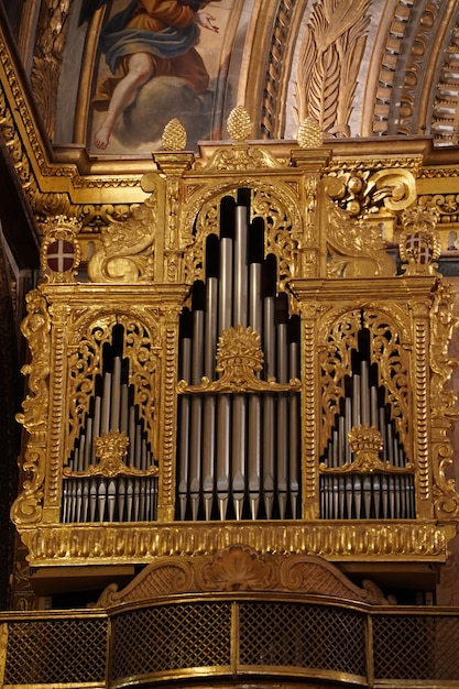 Malta church interior la valletta st john