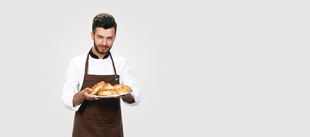 Man and bakery