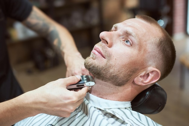 Man at the barber shop