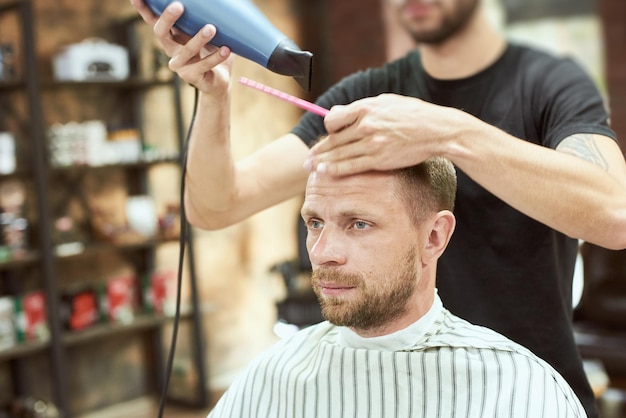 Man at the barber shop