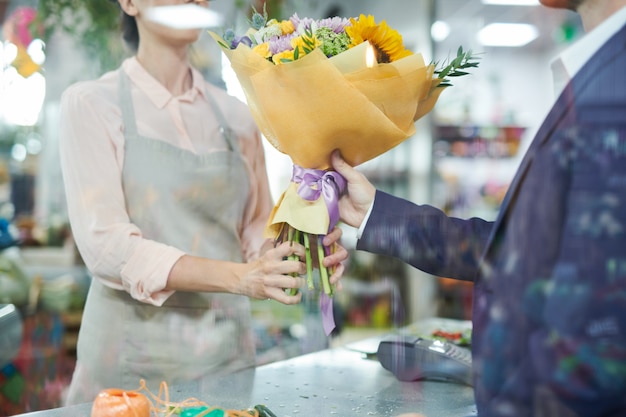 Man Buying Flowers