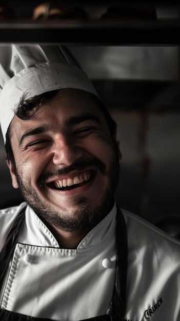 a man in a chef39s hat smiling for the camera