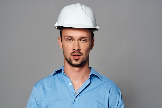 Man in construction uniform engineer professional work