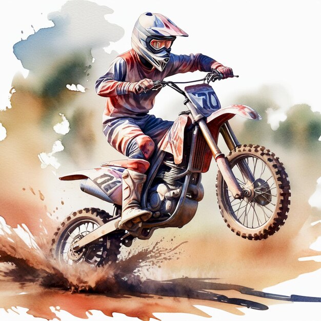 a man on a dirt bike is riding a dirt bike