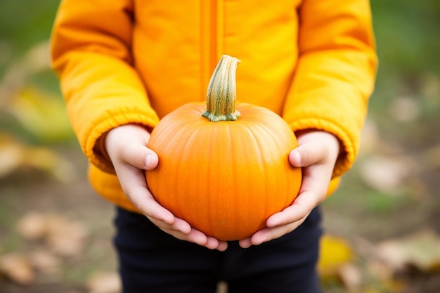 Photo man dressed up for halloween with a pumpkin in his hand