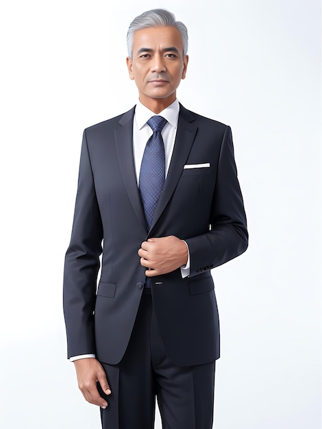 A man in formal dress a confident mature businessman standing in an office AIGenerated