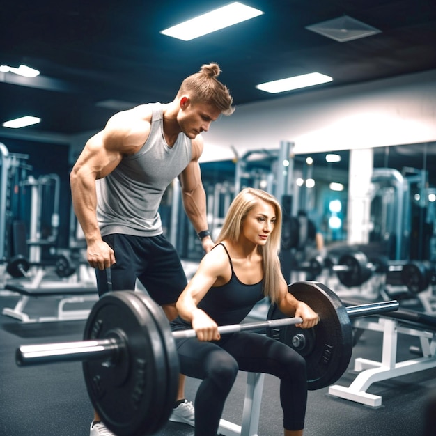 A man in gym