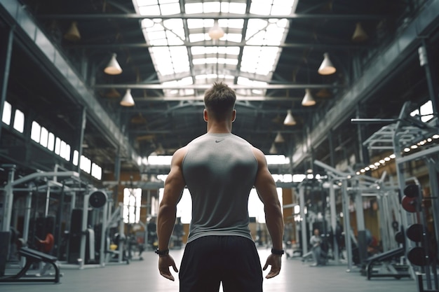 A man in gym