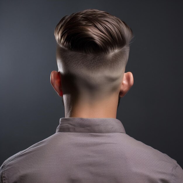 man hair style from back side