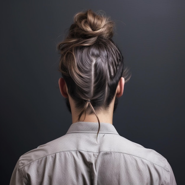 man hair style from back side