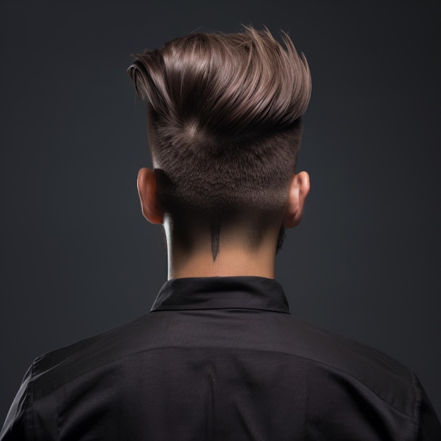 man hair style from back side